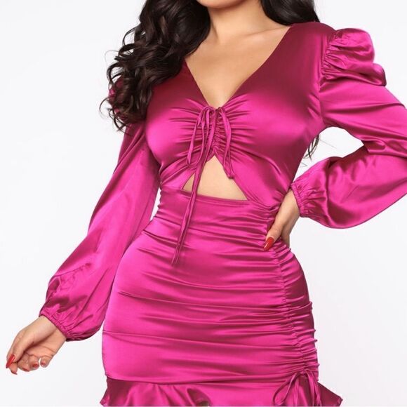 Fashion Nova satin mini dress NWT - Picture 1 of 5